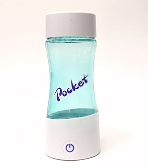 左に携帯用水素水サーバーポケット