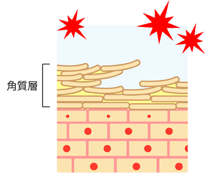 ピーリングによる角質ケア