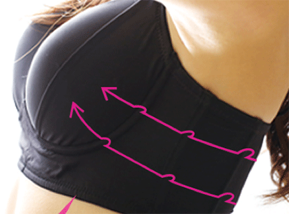 脇の肉をとる方法！脇肉誘導ブラの「導（みちびき）リメイクアップブラ」