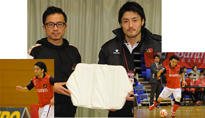 フットサルの高橋選手、杉尾選手も「六角脳枕」愛用