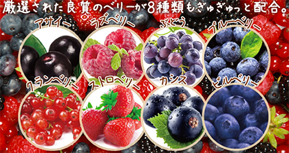 8種類ものベリー