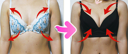 導（みちびき）リメイクアップブラ