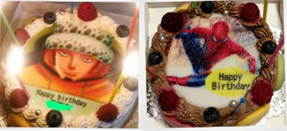 プリントケーキを特別な日に送ってみた。