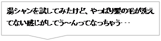 湯シャンを試してみたけど、やっぱり髪の毛が洗えてない感じがしてう~んってなっちゃ