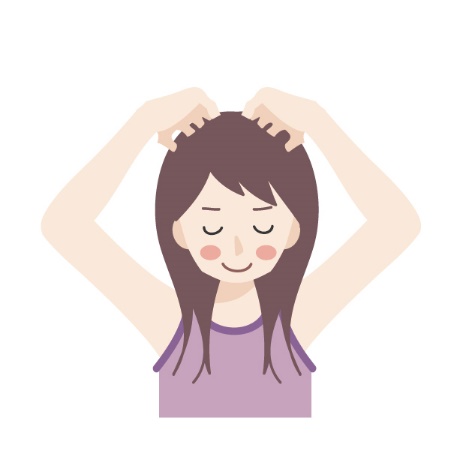 塗布した後は、30秒ほどマッサージする様に頭皮全体へとなじませます。